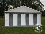Tente de réception Original 5x6m PVC, Gris/Blanc