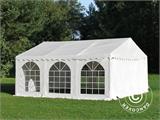 Šator za zabave, semi pro CombiTents® 5x10m, 3-u-1, Bijela