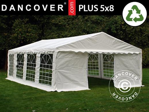 Partyzelt PLUS 5x8m PE, Weiß