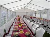 Šator za zabave PLUS 5X8m PE, Bijela