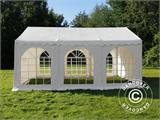 Šator za zabave, semi pro CombiTents® 6x10m, 3-u-1, Bijela