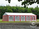 Marquee Exclusive 6x10 m PVC, Red/White