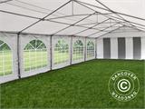 Šator za zabave Exclusive 6x12m PVC, Siva/Bijela