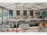 Partytent Exclusive 6x12m PVC, Grijs/Wit