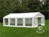 Partytent PLUS 5x8m PE, Wit + Grondframe