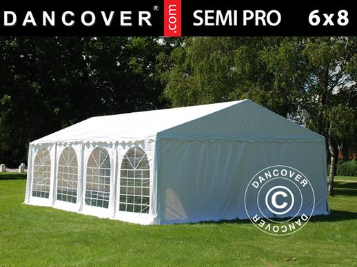 Šator za zabave Semi PRO Plus 6x8m PVC, Bijela