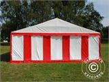 Šator za zabave Original 6x8m PVC, Crvena/Bijela