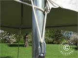 Tente de réception Pagode PartyZone 3x3m, PVC, Blanc