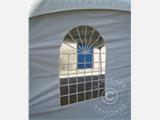 Tente de réception Pagode PartyZone 4x4m, PVC, Blanc