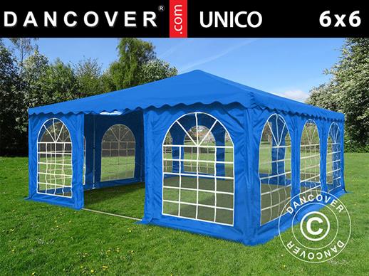 Tente de réception Pagode UNICO 6x6m, Bleu
