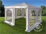 Tente Pagode Exclusive 4x4m PVC, Blanc Tente Pagode Exclusive 4x4m PVC, Blanc