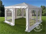 Pagoda šator za zabave Exclusive 4x4m PVC, Bijela