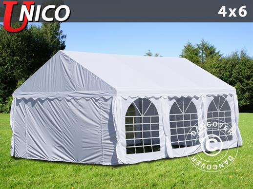 Partytelt UNICO 4x6m, Hvid