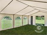 Šator za zabave Original 4x8m PVC, Siva/Bijela