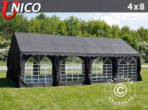 Partytelt UNICO 4x8m, Sort