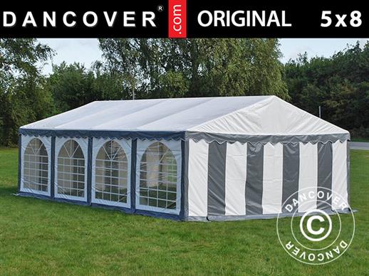 Marquee Original 5x8 m PVC, Grey/White