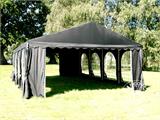 Partyzelt UNICO 5x8m, Schwarz