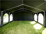 Partyzelt UNICO 5x8m, Schwarz Partyzelt UNICO 5x8m, Schwarz