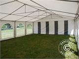 Partyzelt Exclusive 6x10m PVC, Grau/Weiß