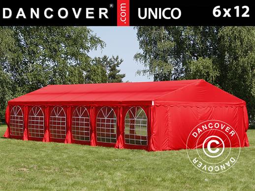 Partytent UNICO 6x12m, Rood
