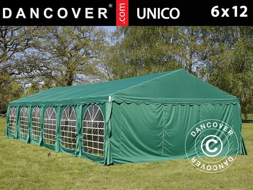 Šator za zabave UNICO 6x12m, Tamno zelena