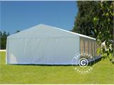 Carpa para fiestas, SEMI PRO Plus CombiTents® 6x14m, 5-i-1, Blanco