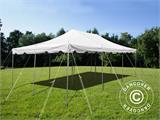 Pole tent 4x8m PVC, Wit