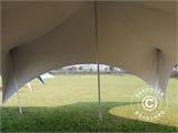 Pole tent 'Star' 6,6x13,2x4,8m, PVC, Bijela