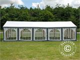 Šator za zabave Original 4x10m PVC, Siva/Bijela