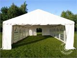 Šator za zabave, semi pro CombiTents® 7x12m, 4-u-1, Bijela