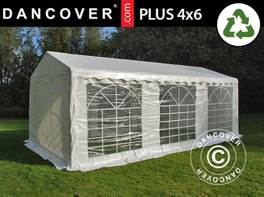 Partytent PLUS 4x6m PE, Wit