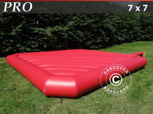 Bouncy pillow 7x7 m, Red, rental quality, ONLY 1 PC. LEFT