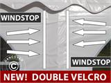 Sidovägg med fönster för partytält PLUS 8m, Vit
