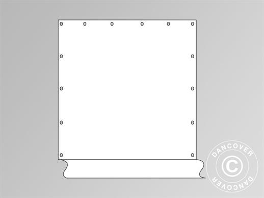 Muro lateral liso de para carpas SEMI PRO para la gama 8m, Blanco