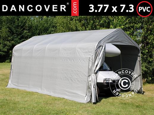 Garažni šator PRO 3,77x7,3x3,18m PVC, Siva