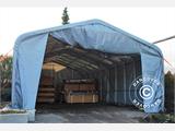 Storage shelter PRO 6x6x3.7 m PVC, Green ONLY 1 PC. LEFT