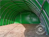 Tunnel agricole 9,15x12x4,5m, PVC, Vert