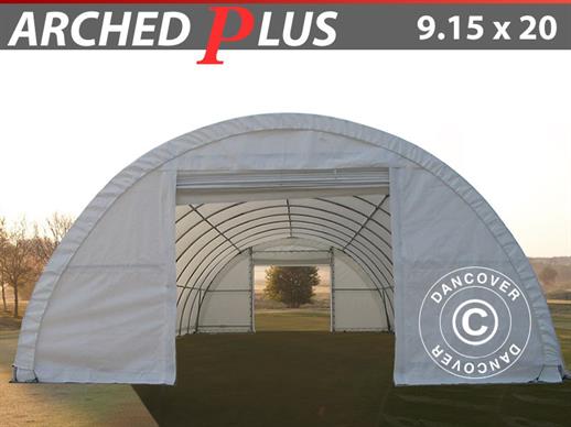 Skladišni šator Arched 9,15x20x4,5m, PVC, Bijela