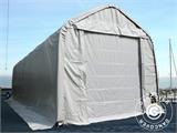 Laivu telts Oceancover 5,5x20x4,1x5,3m, PVC, Balts