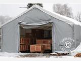 Tente de stockage Titanium 8x16,2x3x5m, Blanc/Gris Tente de stockage Titanium 8x16,2x3x5m, Blanc/Gris