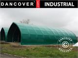 Noliktavas telts/noliktavas angārs 12x16x5,88m ar bīdāmiem vārtiem, PVC, Zaļš