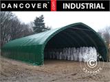 Capannone tenda/tunnel agricolo 12x16x5,88m con portone scorrevole, PVC, Verde