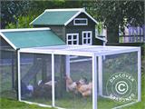 Chicken coop run, extension, 1.08x1.44x0.83 m, White