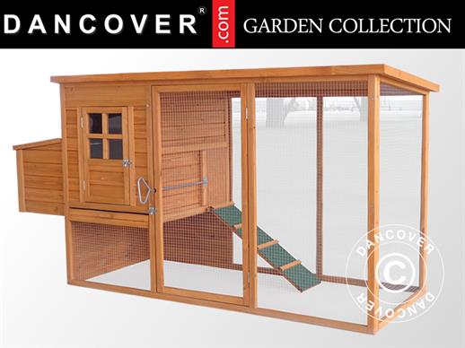 Chicken coop/Hen house, 1.97x0.755x1.03 m, Brown