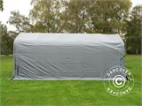 Zeltgarage PRO 3,6x6x2,68m PVC, Grau