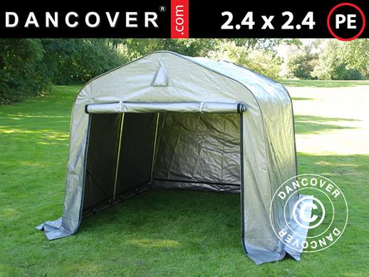 Tenda magazzino PRO 2,4x2,4x2m PE, Grigio