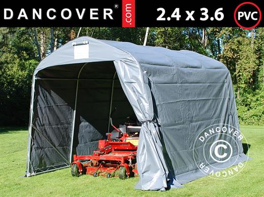 Oppbevaringstelt PRO 2,4x3,6x2,34m PVC, Grå