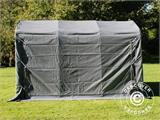 Opslagtent PRO 2,4x3,6x2,34m PVC, Grijs