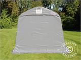 Tenda de armazenamento PRO 2,4x3,6x2,34m PVC, Cinza