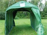 Tenda magazzino PRO 2,4x3,6x2,34m PVC, Verde